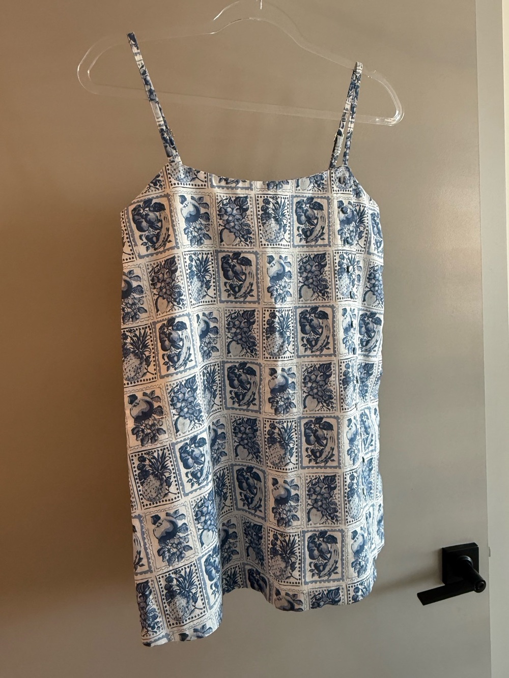 Abercrombie Blue and White Linen Dress